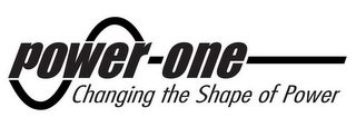 POWER-ONE CHANGING THE SHAPE OF POWER logo