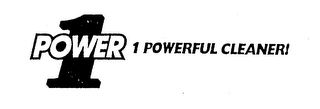 POWER ONE ONE POWERFUL CLEANER! logo