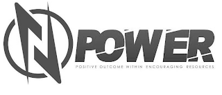 POWER POSITIVE OUTCOME WITHIN ENCOURAGING RESOURCES VV logo