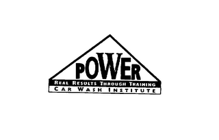 POWER REAL RESULTS THROUGH TRAINING CAR WASH INSTITUTE logo