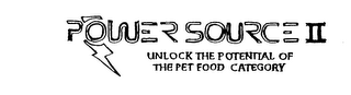 POWER SOURCE II UNLOCK THE POTENTIAL OF THE PET FOOD CATEGORY logo