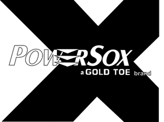POWER SOX A GOLD TOE BRAND X logo