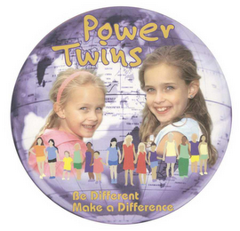 POWER TWINS BE DIFFERENT MAKE A DIFFERENCE logo