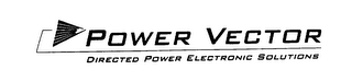 POWER VECTOR DIRECTED POWER ELECTRONIC SOLUTIONS logo