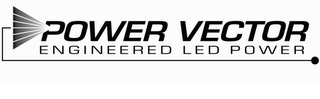 POWER VECTOR ENGINEERED LED POWER logo