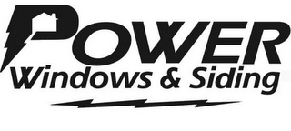 POWER WINDOWS & SIDING logo