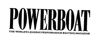 POWERBOAT THE WORLD'S LEADING PERFORMANCE BOATING MAGAZINE logo
