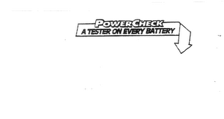POWERCHECK A TESTER ON EVERY BATTERY logo