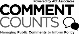 POWERED BY ABT ASSOCIATES COMMENT COUNTS MANAGING PUBLIC COMMENTS TO INFORM POLICY logo