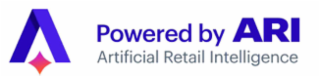 POWERED BY ARI ARTIFICIAL RETAIL INTELLIGENCE logo