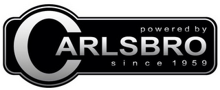 POWERED BY CARLSBRO SINCE 1959 logo