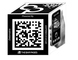 POWERED BY, DATAMATRIX, THE BAR PAGES, BP, EXPIRES 01/01/20 SCAN ME! logo