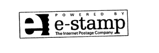 POWERED BY E-STAMP THE INTERNET POSTAGECOMPANY
