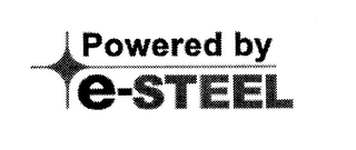 POWERED BY E-STEEL logo