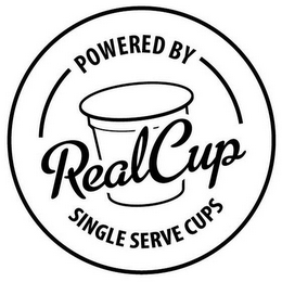 POWERED BY REALCUP SINGLE SERVE CUPS logo