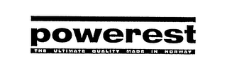 POWEREST THE ULTIMATE QUALITY MADE IN NORWAY logo