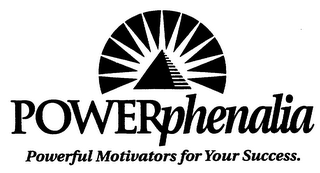 POWERPHENALIA POWERFUL MOTIVATORS FOR YOUR SUCCESS. logo