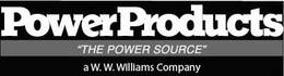 POWERPRODUCTS "THE POWER SOURCE" A W.W.WILLIAMS COMPANY logo