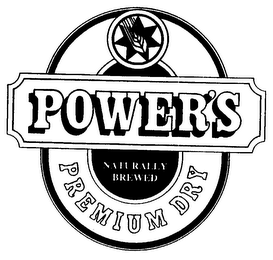 POWER'S NATURALLY BREWED PREMIUM DRY logo