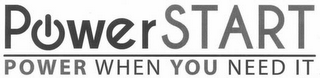 POWERSTART POWER WHEN YOU NEED IT logo