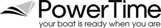 POWERTIME YOUR BOAT IS READY WHEN YOU ARE logo