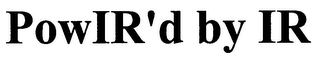 POWIR'D BY IR logo