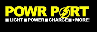 POWR PORT LIGHT POWER CHARGE + MORE! logo