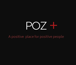 POZ+ A POSITIVE PLACE FOR POSITIVE PEOPLE logo
