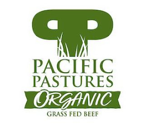 PP PACIFIC PASTURES ORGANIC GRASS FED BEEF logo