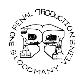 PP PENAL PRODUCTIONS ONE BLOOD MANY VEINS logo