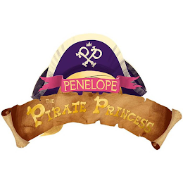 PP PENELOPE THE PIRATE PRINCESS logo