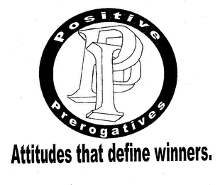 PP POSITIVE PREROGATIVES ATTITUDES THAT DEFINE WINNERS. logo