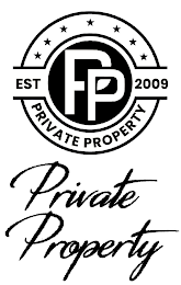 PP PRIVATE PROPERTY EST 2009 logo
