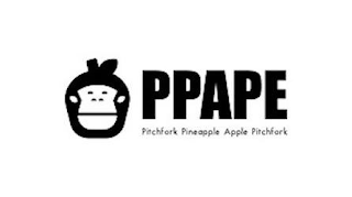 PPAPE PITCHFORK PINEAPPLE APPLE PITCHFORK logo