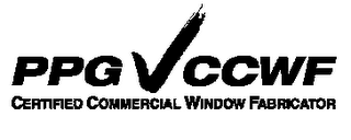 PPG CCWF CERTIFIED COMMERCIAL WINDOW FABRICATOR logo