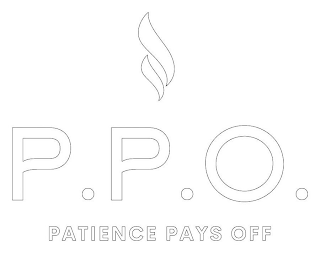 P.P.O. PATIENCE PAYS OFF logo