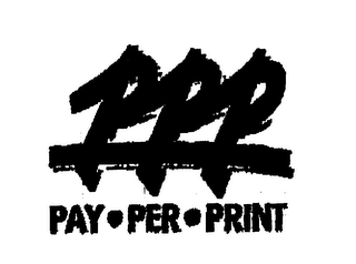 PPP PAY PER PRINT logo