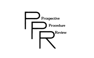 PPR PROSPECTIVE PROCEDURE REVIEW logo