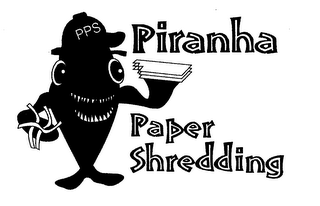 PPS PIRANHA PAPER SHREDDING logo