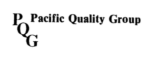 PQG PACIFIC QUALITY GROUP logo