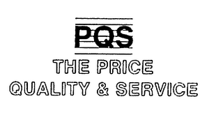 PQS THE PRICE QUALITY & SERVICE logo