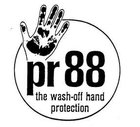 PR 88 THE WASH-OFF HAND PROTECTION logo