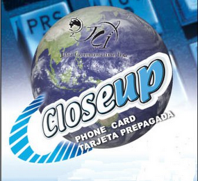 PR JCI JAFOR COMMUNICATION INC. CLOSE UP PHONE CARD TARJETA PREPAGADA logo