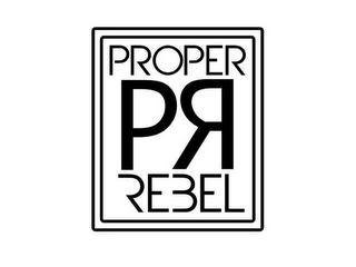PR PROPER REBEL logo