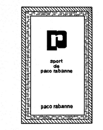 PR SPORT DE PACO RABANNE PACO RABANNE logo