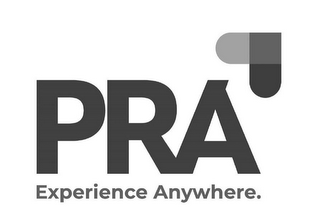 PRA EXPERIENCE ANYWHERE logo