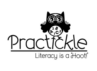 PRACTICKLE LITERACY IS A 'HOOT!' A B C 1 2 3 logo