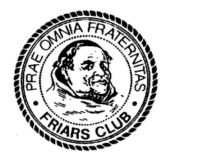 PRAE OMNIA FRATERNITAS FRIARS CLUB logo