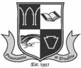PRAESTANTÍA ET ERUDITÍO EST. 1951 logo