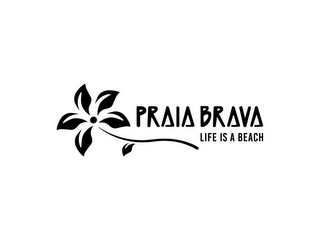 PRAIA BRAVA LIFE IS A BEACH logo